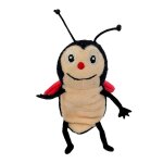 Poup��es en peluche pour enfants - marionnettes �� main chenille en peluche, marionnettes �� doigts coccinelle ...