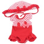 Poupe amricaine 18 pouces, maillot de bain avec bonnet, vtements d'et