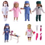 Poupe amricaine de 18cm, jouets de simulation de docteur pour enfants, jouets de cosplay a injection ...