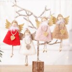 Poupée ange en peluche 7 pouces 1 pièce, jouet doux a suspendre, décoration d'arbre de noël avec collier ... Poupée ange en peluche 7 pouces 1 pièce, jouet doux a suspendre, décoration d'arbre de noël avec collier ...