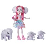 Poup�e avec animal de compagnie mattel enchantimals sunny savanna esmeralda 15 cm