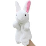 Poupée animal de dessin animé pour enfants, marionnette à main, lapin en peluche, jouets à doigts, course ... Poupée animal de dessin animé pour enfants, marionnette à main, lapin en peluche, jouets à doigts, course ...