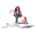 Poupe ariel coiffures crations salon ruban royal - disney princess