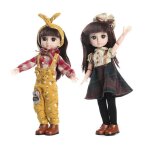 Poup�e articul�e bjd 1 / 6 pour fille, ensemble complet, avec robe, maquillage, yeux, jouet, cadeau d'annivers ...
