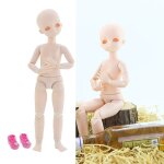 Poup�e articul�e en plastique pour fille, corps et t�te de poup�e avec chaussures, fournitures de bricolage, ...