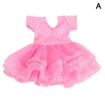 Poupes de ballet pour filles, 18 pouces, jupe, vtements, bb, mariage, bleu, rose, jouet n, robe ...