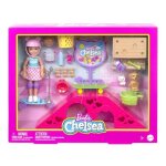 Poupe barbie chelsea hjy35 avec skate - park et accessoires - multicolore - poupe mannequin - 3 ans ...