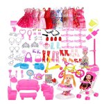 Poupe barbie en plastique pour filles 066b, ornements de princesse, cadeau cratif pour enfants