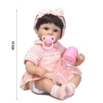 Poup�e b�b� reborn 50 / 40cm, simulation bb, jouet a la mode avec biberon, cadeau d'anniversaire pour ...