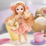 Poup�es bjd 8 pouces, 13 articulations, gros yeux, robe a la mode, jouet pour filles, cadeaux de no�l, ...