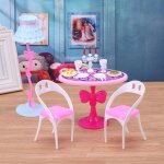 Poupe au chandelle pour barbie 29cm, 21 pices / ensemble, accessoires de table, mini meubles de cuisine, ...