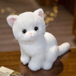 Poupe chat garfield en peluche pour filles et enfants garfield assis - blanc - hauteur assise 26 cm ...
