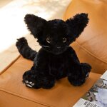 Poupe chat garfield en peluche pour filles et enfants chat devon assis - noir - hauteur assise 26 cm ...