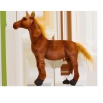 Poupe cheval ferghana, mascotte du zoo, jouet en peluche, poney, poupe de chiffon ferghana - 70cm