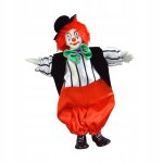 Poupe clown de 23 cm, dcoration de bureau peinte a la main, dcoration en porcelaine
