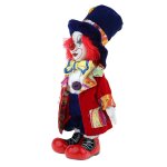 Poupe clown aux cheveux rouges de 18cm, figurine en porcelaine, modle de jouet