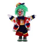 Poupe clown en porcelaine de 18cm, avec une belle tenue et un visage en cramique, cadeau pour clown ...
