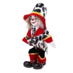Poupe clown vintage en porcelaine 18cm peinte a la main, dcoration en cramique #3