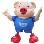 Poupée cochon dansante et musicale pour enfants, jouet electrique léger pour bébés Poupée cochon dansante et musicale pour enfants, jouet electrique léger pour bébés