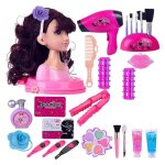 Poupée de coiffure pour enfants, 27 pièces, jouets de tête avec sèche - cheveux Poupée de coiffure pour enfants, 27 pièces, jouets de tête avec sèche - cheveux