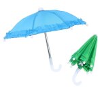 Poup�e de couleur unie avec dentelle, 1 pi�ce, mini parapluie de pluie pour accessoires de poup�e, 7 ...