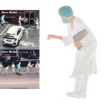 Poupe de docteur echelle 1:64, figurines de scne, personnage, accessoires de dcoration de bureau pour ...