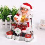 Poupée electrique musique père noël, scène, batterie, guitare, piano, jouets de noël, décoration de fête ... Poupée electrique musique père noël, scène, batterie, guitare, piano, jouets de noël, décoration de fête ...