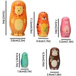 Poup�es gigognes en bois - motif anges - matriochka russe empilables - jouet pour enfants - d�coration ...