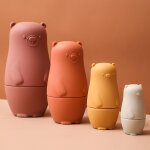 Poup�es gigognes matriochka silicone dessin anim� mignon animaux russe matriochka empilable poup�es enfants ...