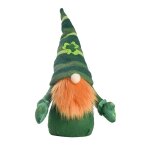 Poupe gnome en peluche pour la saint - patrick, sans visage, trfle vert, dcoration de fte de la saint ...