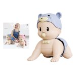 Poupe interactive pour bb de 0 a 12 mois, jouet educatif avec musique, pour faire semblant de jouer, ...