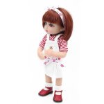 Poupe de jeu reborn 10 pouces, perruques compltes vinvl debout avec vtements, jouet raliste mignon ...