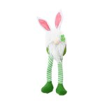 Poup�e de lapin gnomes de p�ques, avec led, lumi�re scintillante, sans visage, fen�tres, table de vacances, ...