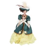 Poup�e miniature - omabeta - dame victorienne - porcelaine - 112 - d�coration maison de poup�e