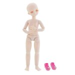 Poupée mobile en plastique pour fille, body avec chaussures, bricolage, pratique, 1 / 6 Poupée mobile en plastique pour fille, body avec chaussures, bricolage, pratique, 1 / 6