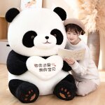 Poupe panda gante en forme de c?ur, oreiller de couchage pour petite amie, cadeau d'anniversaire pour ...