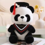 Poupe panda en peluche avec chapeau de docteur, poupe panda en tissu, cadeau de remise de diplme imprimable ...