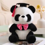 Poupe panda en peluche avec chapeau de docteur, poupe panda en tissu, cadeau de remise de diplme imprimable ...