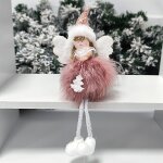 Poupe en peluche ange, dcorations de nol cratives, pendentif de couleur de dessin anim, jouets d'ange ...