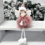 Poup�e en peluche ange, d�corations de no�l cr�atives, pendentif de couleur de dessin anim�, jouets d'ange ...