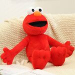 Poupe en peluche elmo authentique de 50 cm jaune grande oie blues cookie monstre grignotant poupe parentelle ...