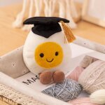 Poupe en peluche jellycat pour mariage d'origine humoristique et douce avec son chapeau de docteur. ...