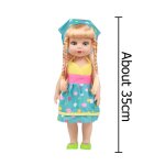 Poupe princesse pour filles 35cm, simulation bb avec vtements kawaii, jouets habills pour enfants, ...