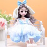 Poupée de princesse mode 30cm ensemble de décoration de maison pour filles jouets pour enfants couleur: ... Poupée de princesse mode 30cm ensemble de décoration de maison pour filles jouets pour enfants couleur: ...