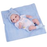 Poupe reborn raliste pour bbs jumeaux, 11 pouces, avec chapeau et tapis, vtements mignons, en silicone ...