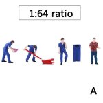 Poup�e r�paratrice de garage en r�sine, echelle 1 / 64, ensemble de mod�les de voiture r�paratrice de ...