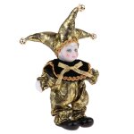 Poupe triangle en porcelaine pour enfants, 6 pouces, modle d'angle adorable, poupe harlequois, idal ...
