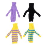 Poupe en tricot de haute qualit, chandail multicolore, robe, hauts, vtements d'hiver, accessoires ...