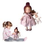 Poupe waldorfs bjd, poupe douce faite a la main avec vtements complets, jouet interchangeable