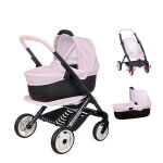 Pousette maxi - cosi + landeau rose smoby
